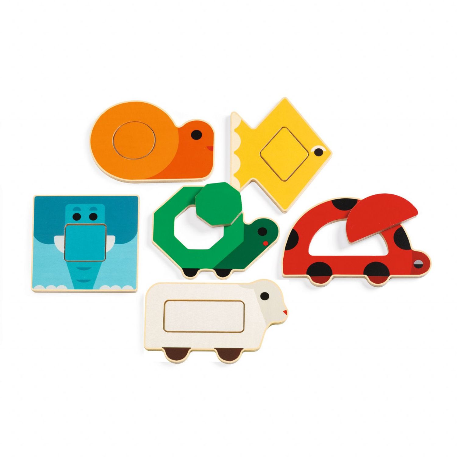 Jucarii Educative Puzzle duobasic Djeco fotografia produsului View 2 L