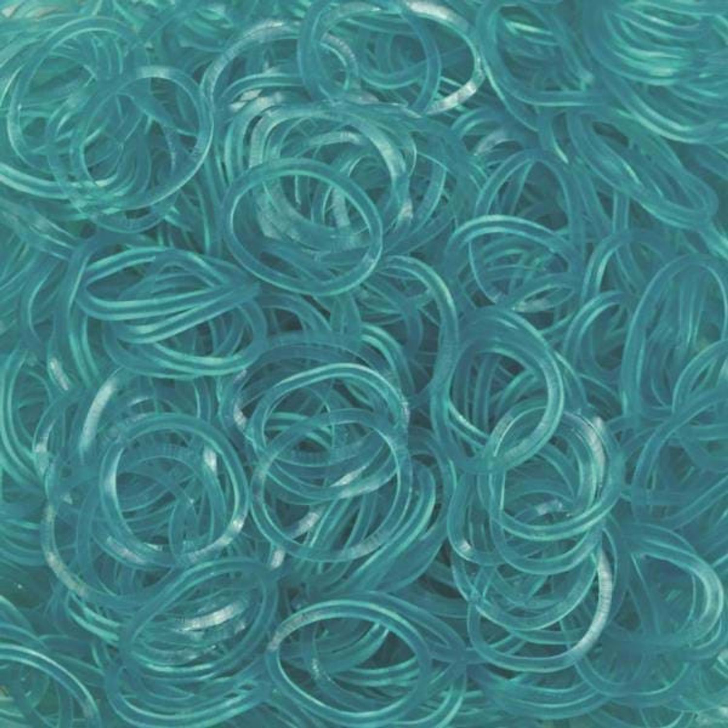 Elastice Rainbow Loom - Jelly Turcoaz-600 buc fotografia produsului