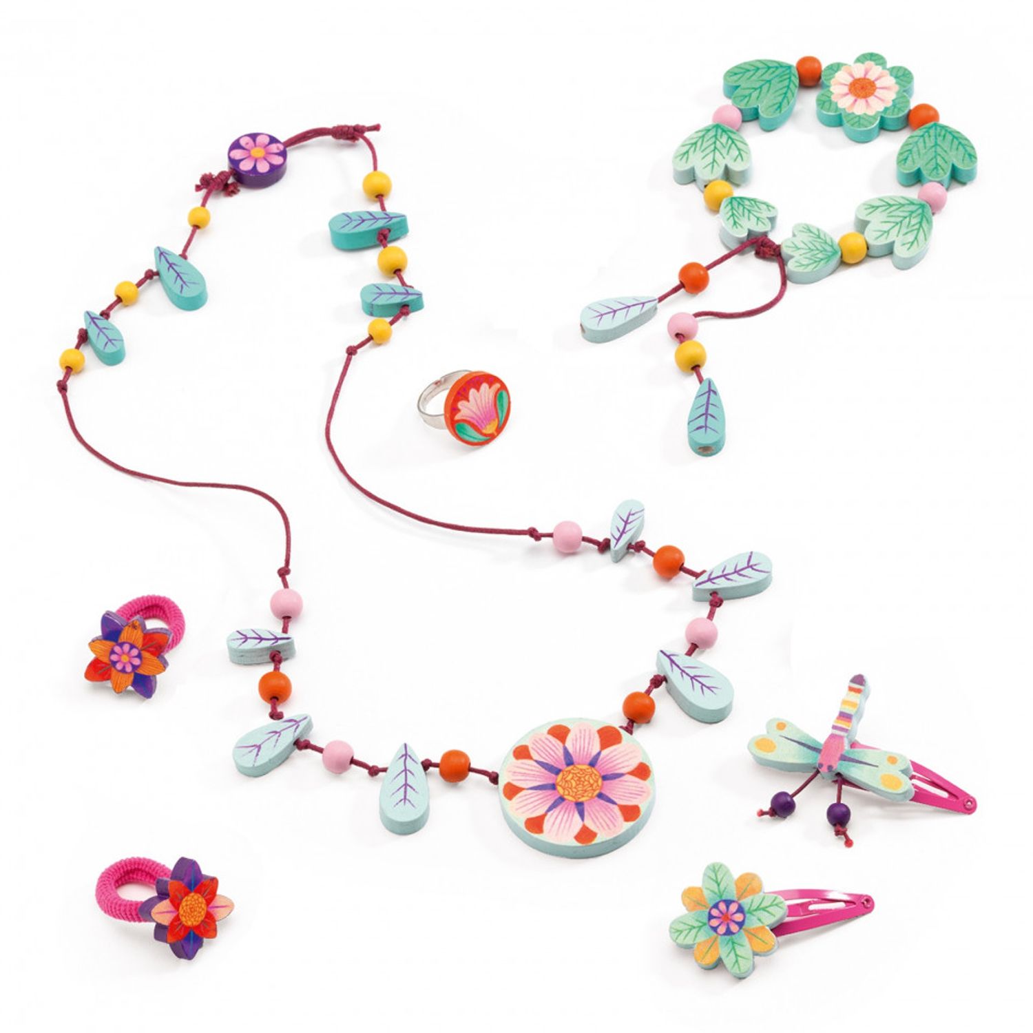 Set bijuterii Djeco Florile paradis fotografia produsului View 3 L