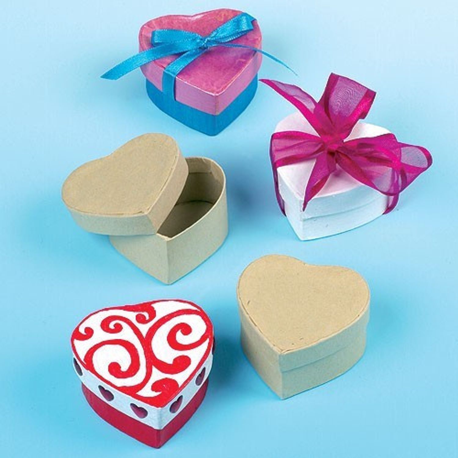 Cutiute din carton Inimioare - Baker Ross fotografia produsului