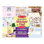 Colectia de abtibilduri reutilizabile Casa mea Melissa and Doug fotografia produsului