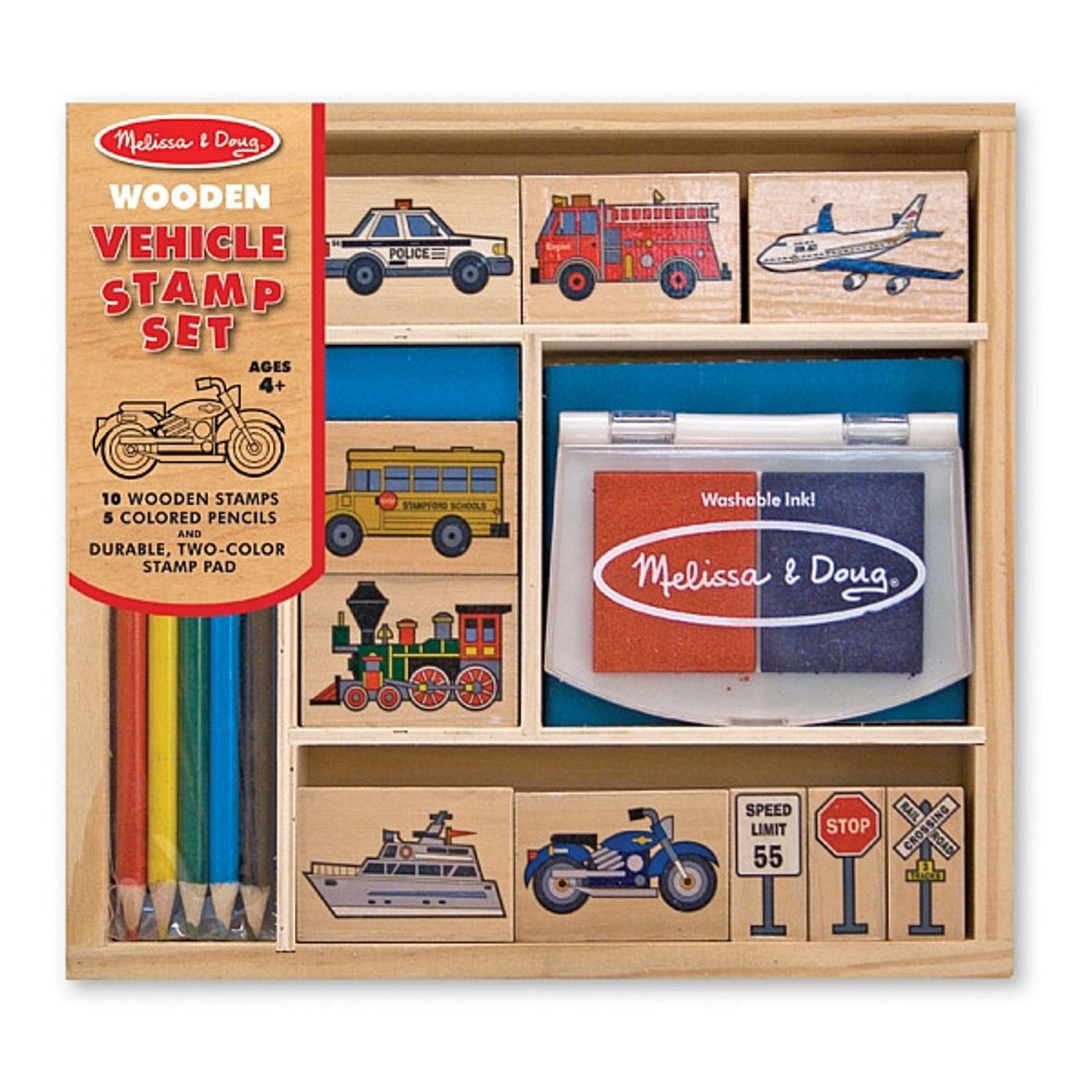 Set de stampile Vehicule Melissa and Doug fotografia produsului