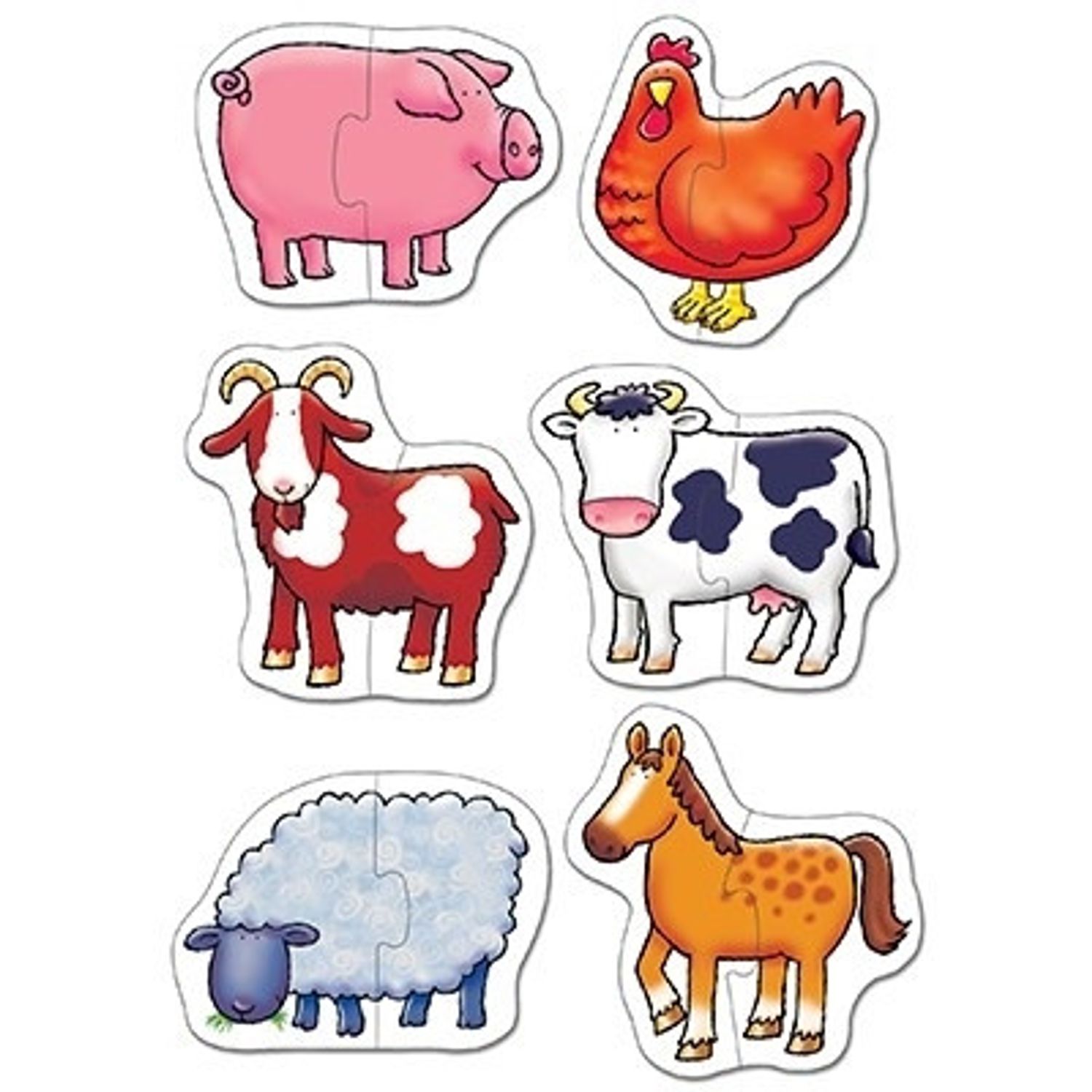 Set 6 puzzle Ferma (2 piese) FARMYARD fotografia produsului View 2 L