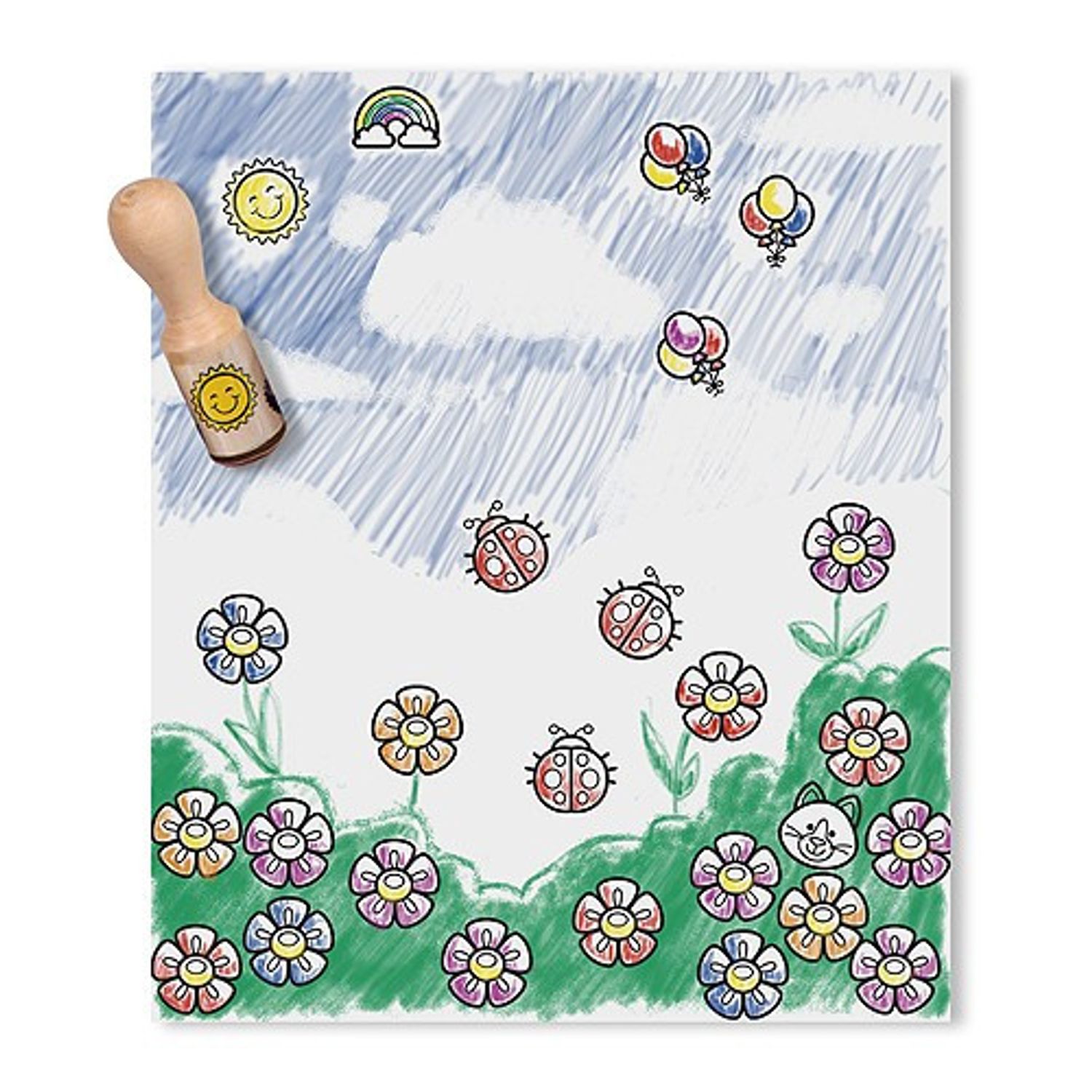 Set stampile Happy Handle Deluxe Melissa and Doug fotografia produsului View 2 L