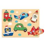 Puzzle Djeco, Vehicule cu surprize fotografia produsului View 2 S