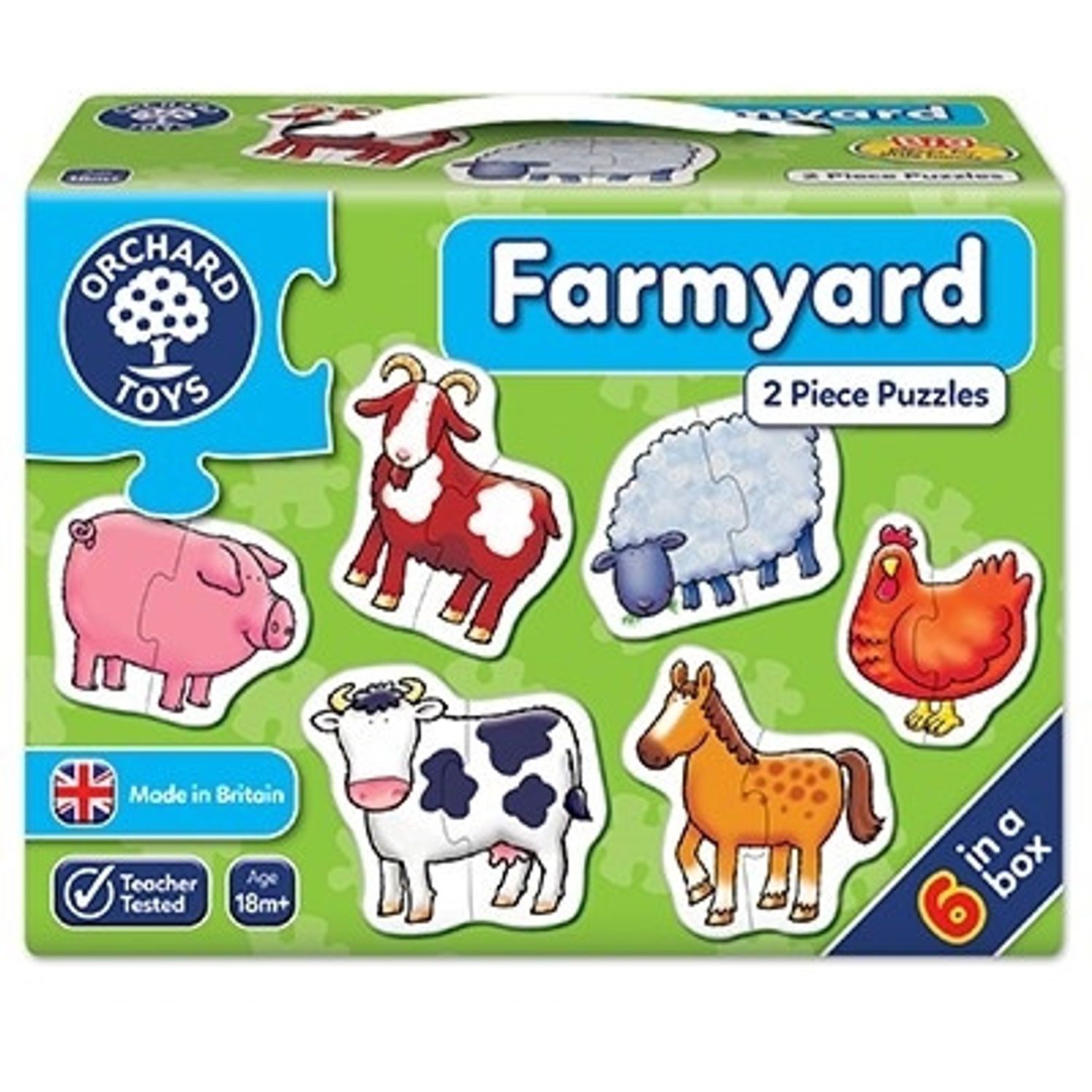 Set 6 puzzle Ferma (2 piese) FARMYARD fotografia produsului
