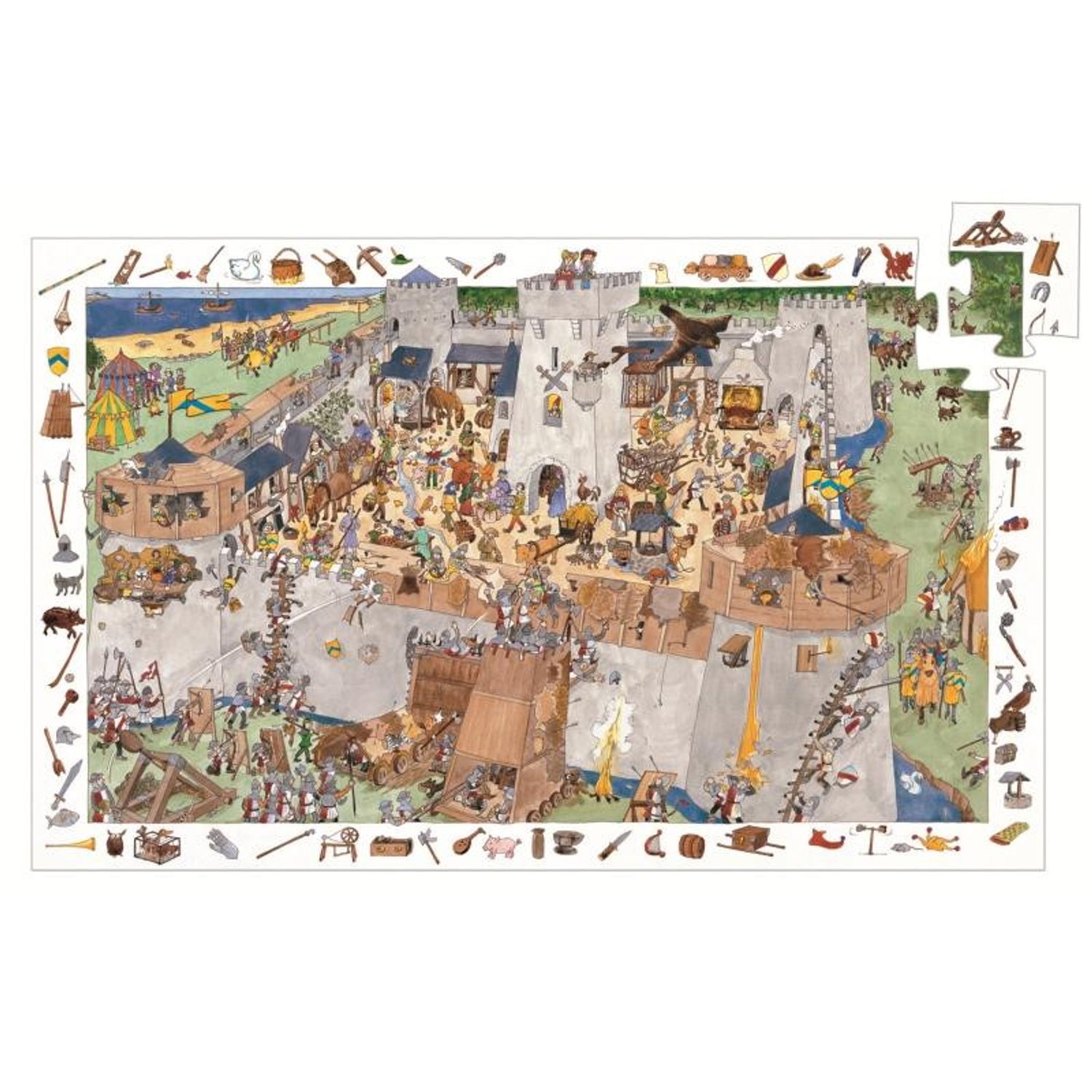 Puzzle observatie Djeco Fortareata fotografia produsului
