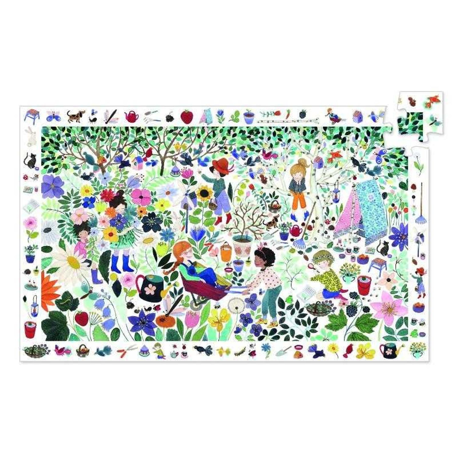 Puzzle observatie Djeco 1000 de flori fotografia produsului