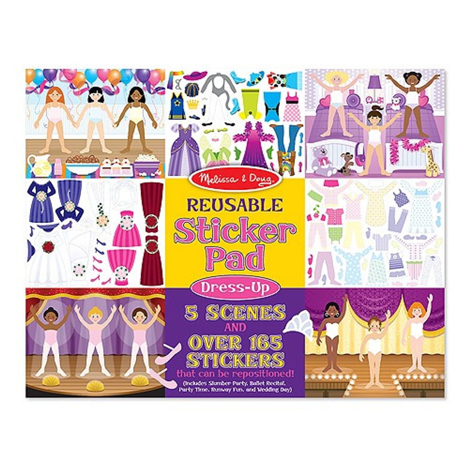 Colectia de abtibilduri reutilizabile Parada de moda Melissa and Doug fotografia produsului