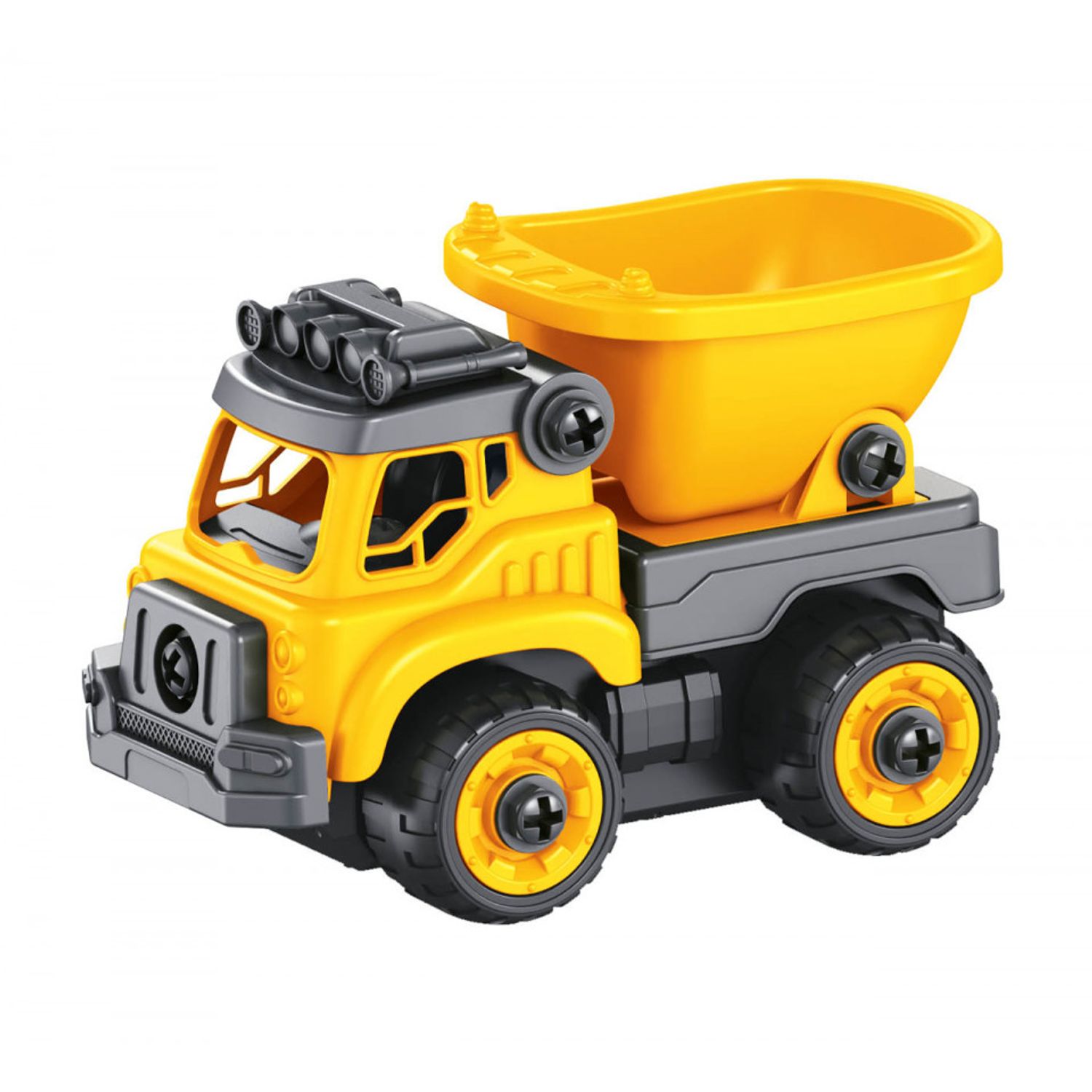 Set constructie Camion Autobasculanta si Excavator cu radiocomanda fotografia produsului View 2 L