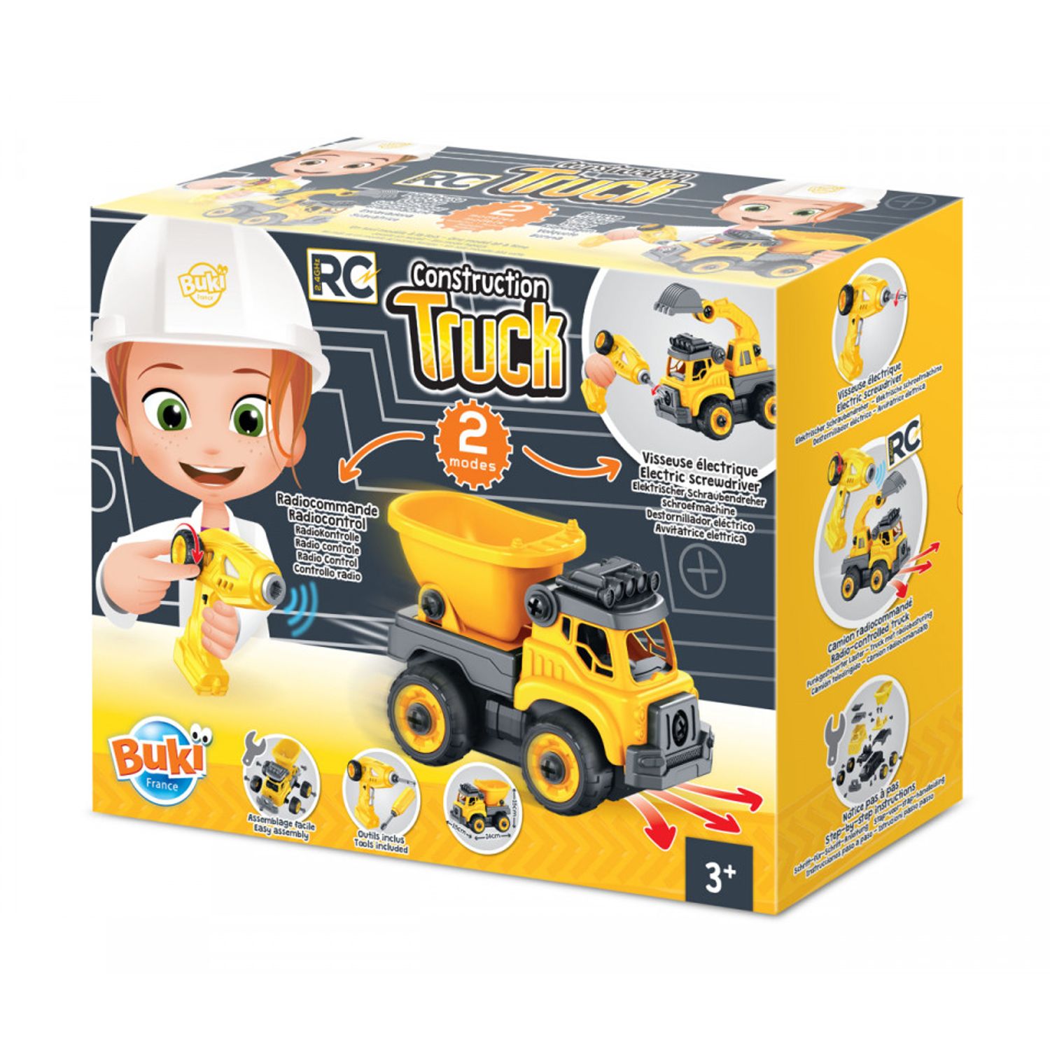Set constructie Camion Autobasculanta si Excavator cu radiocomanda fotografia produsului