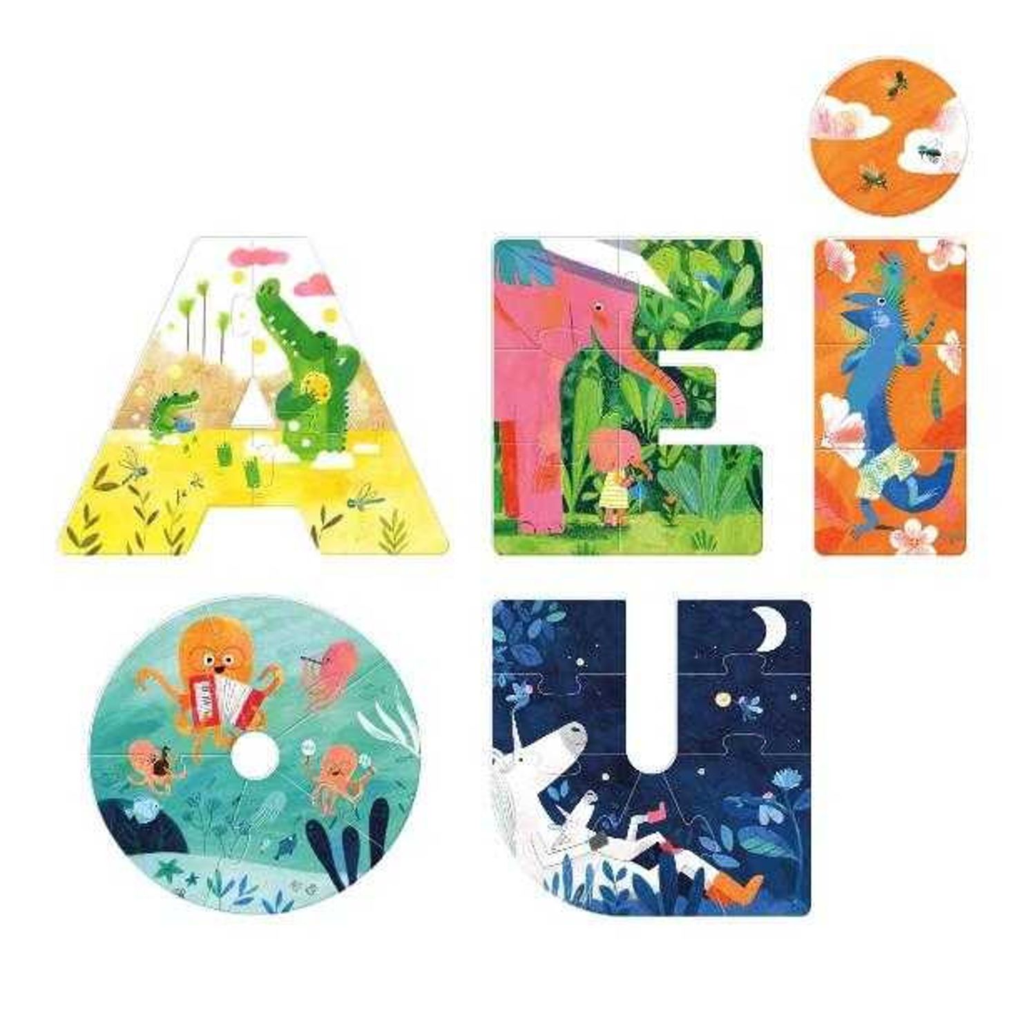 Puzzle vocale Londji, AEIOU fotografia produsului View 2 L