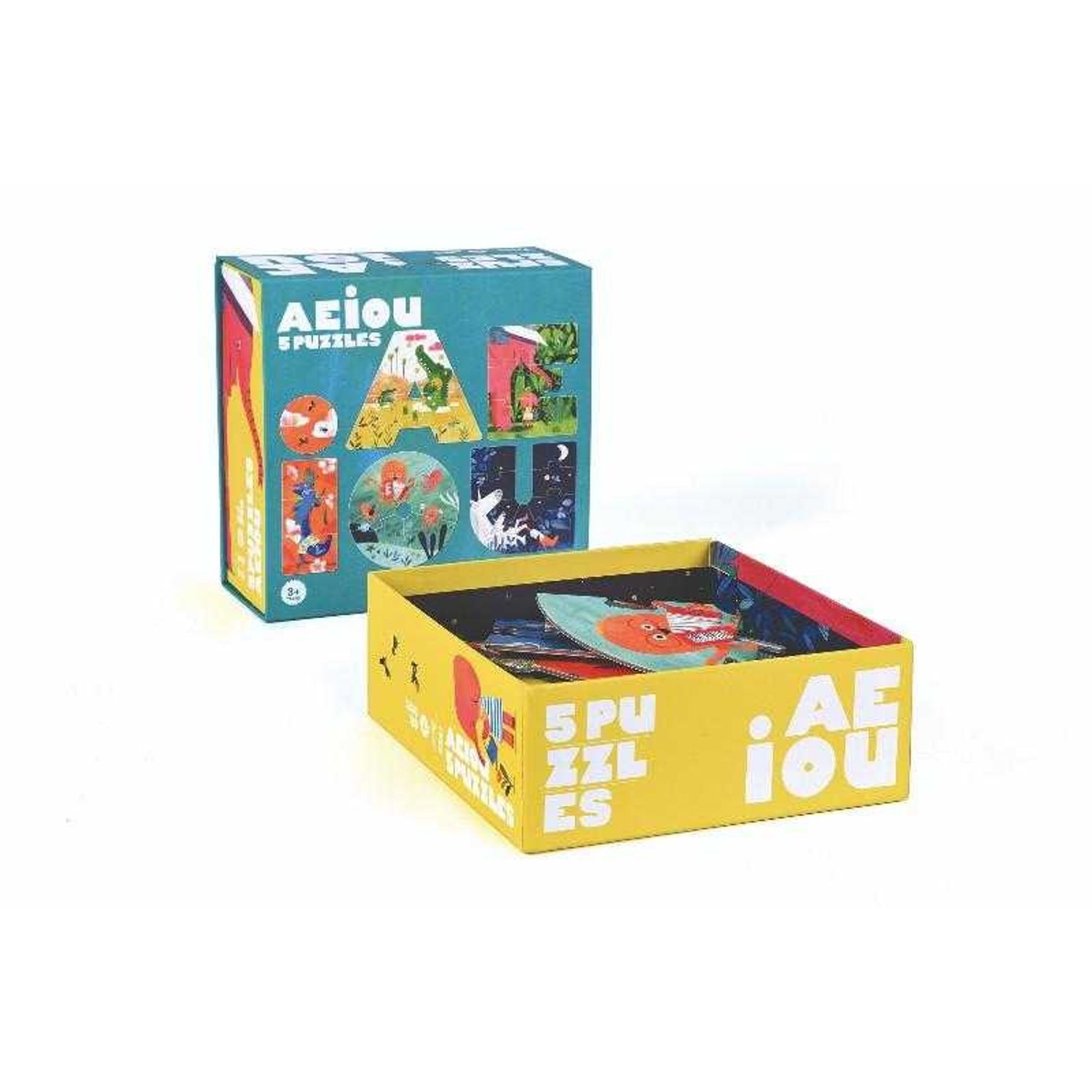 Puzzle vocale Londji, AEIOU fotografia produsului View 3 L
