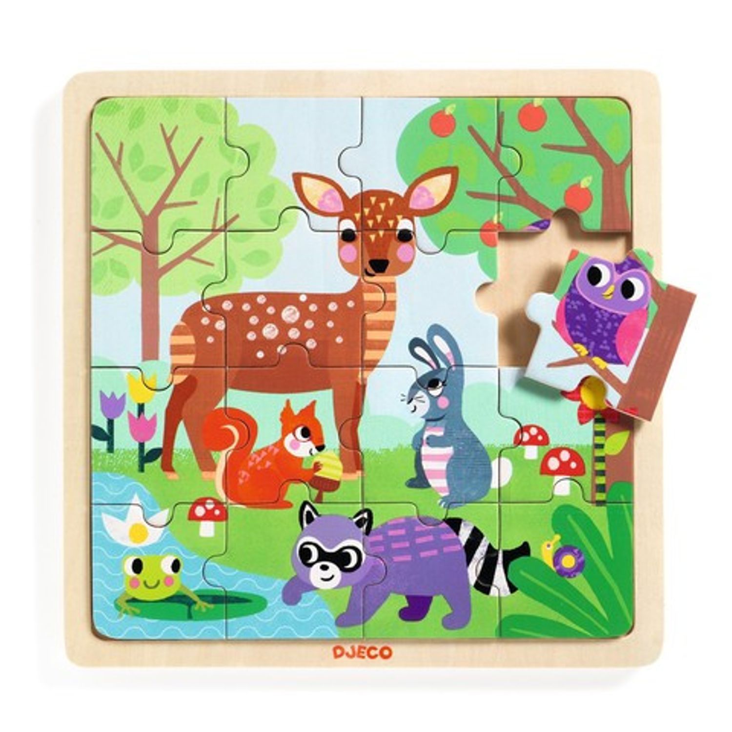 Puzzle lemn Forest Djeco fotografia produsului