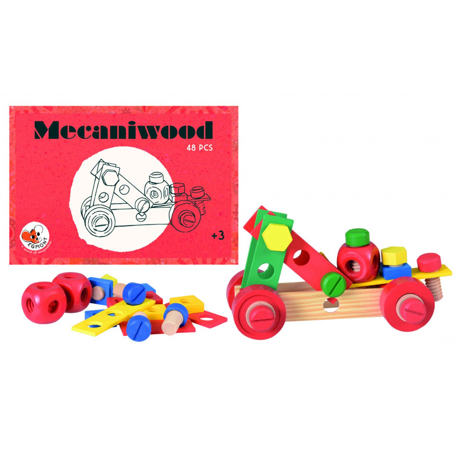 Mecaniwood Egmont, set 48 piese fotografia produsului