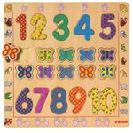Puzzle din lemn Djeco Cifre fotografia produsului