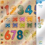 Puzzle din lemn Djeco Cifre fotografia produsului View 2 S
