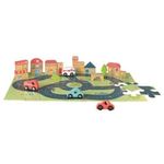 Puzzle gigant oras Egmont, cu vehicule si cuburi fotografia produsului
