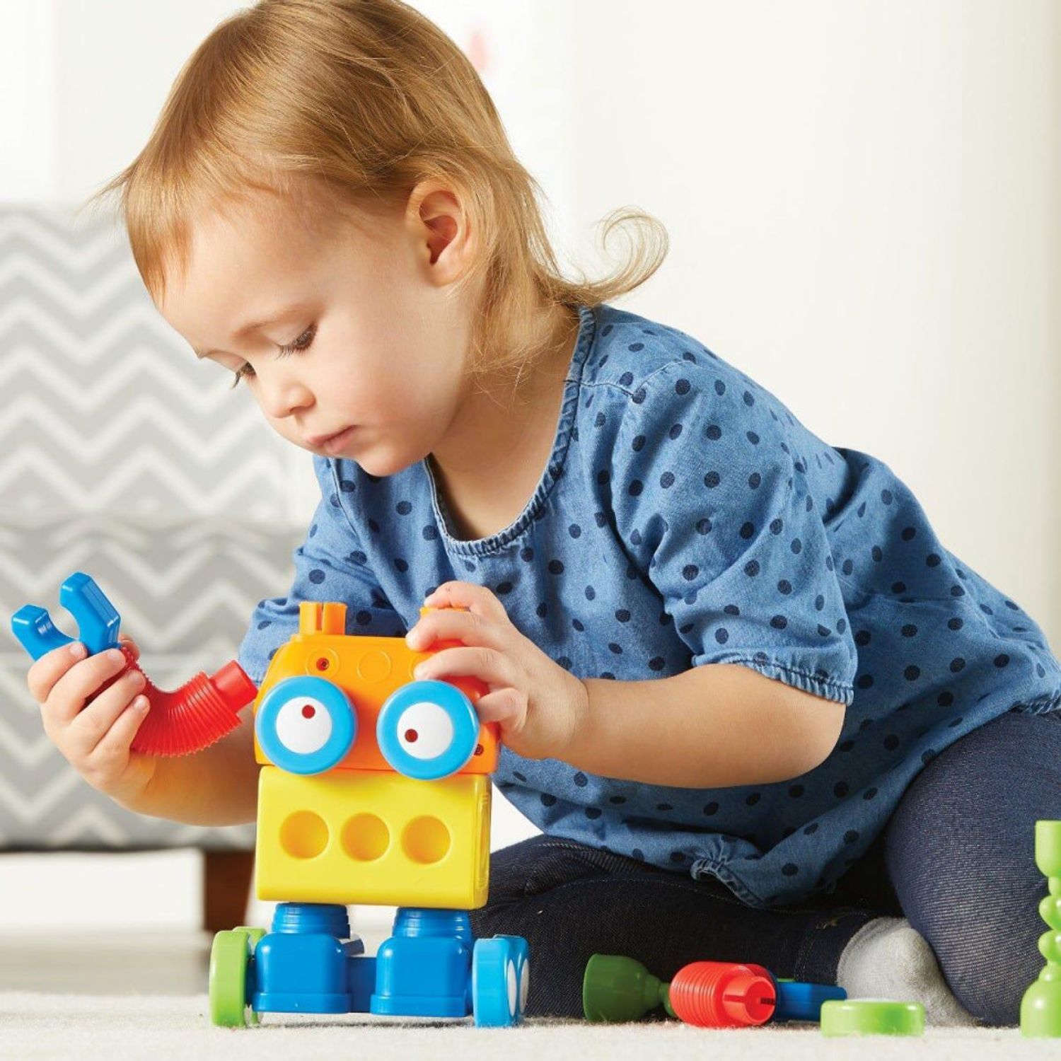 Hai sa construim - 1, 2, 3 Robotel colorat fotografia produsului View 4 L