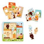 Puzzle straturi Djeco casuta iepurasilor fotografia produsului View 4 S