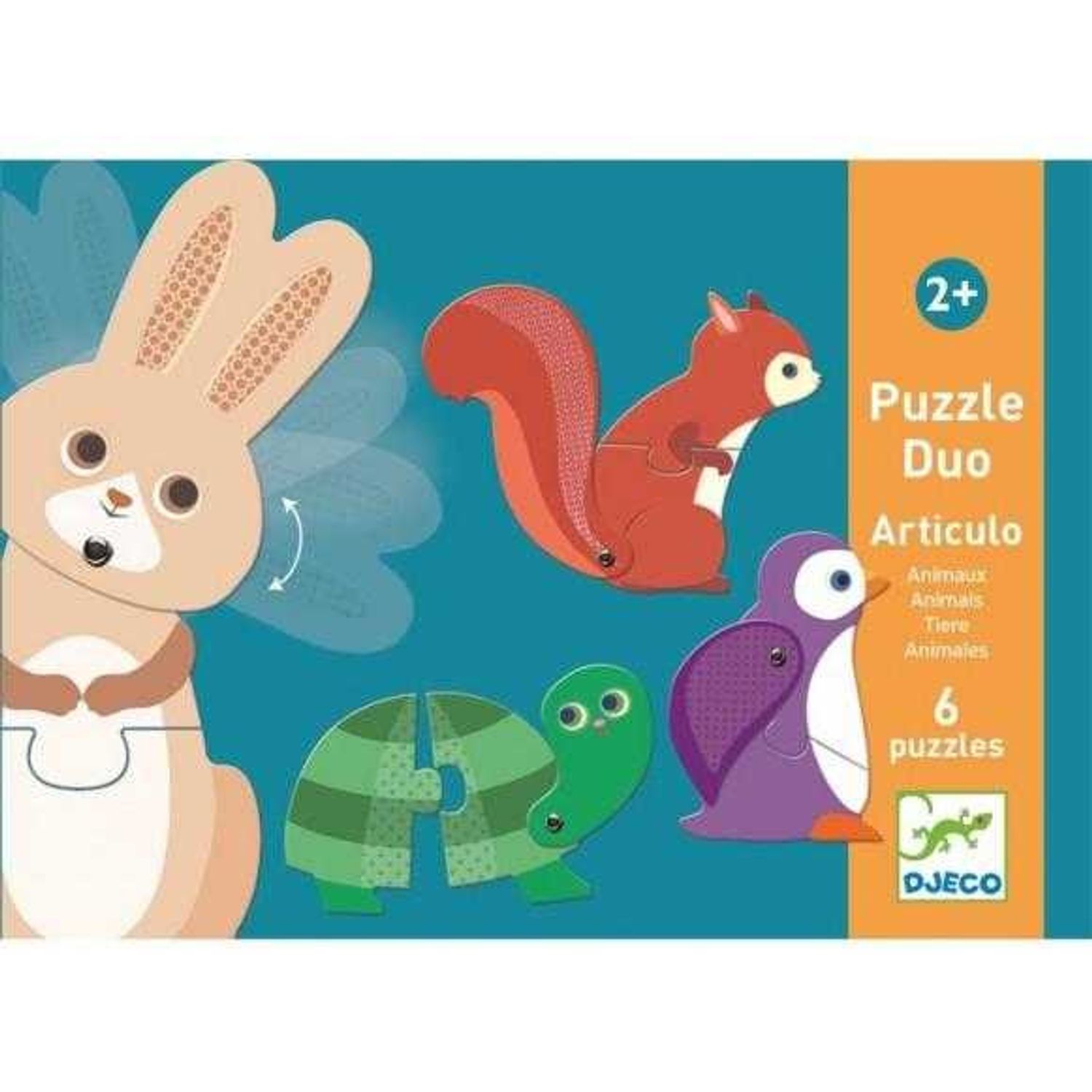 Puzzle duo mobil animale Djeco fotografia produsului