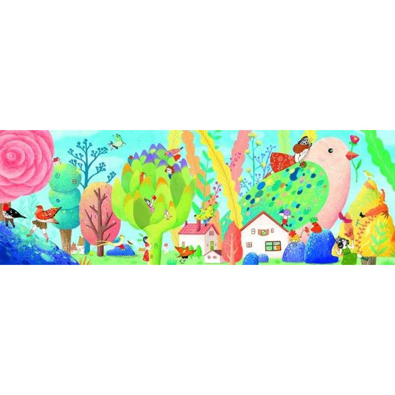 Puzzle Djeco Miss Birdy 350 piese fotografia produsului