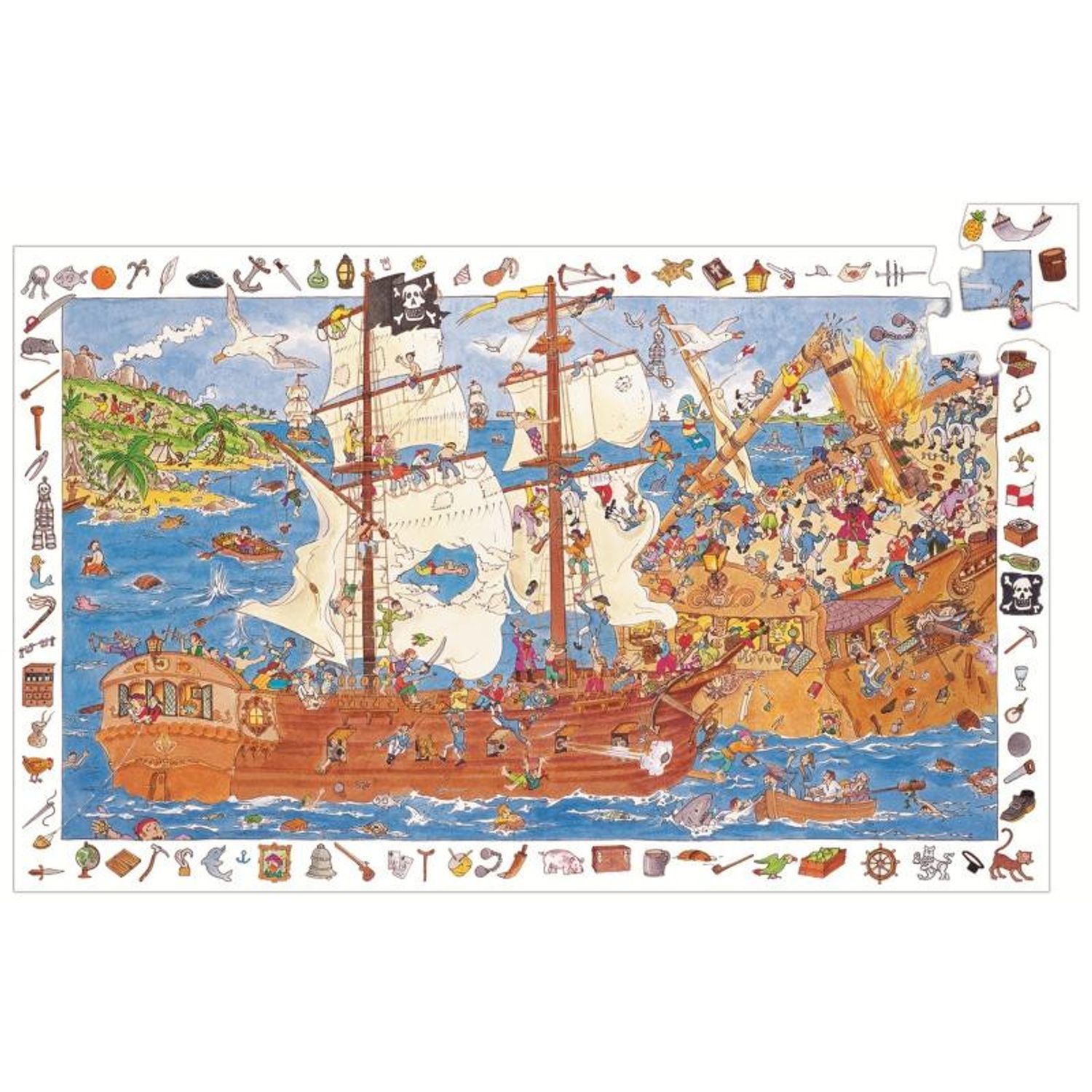 Puzzle observatie Djeco Pirati fotografia produsului