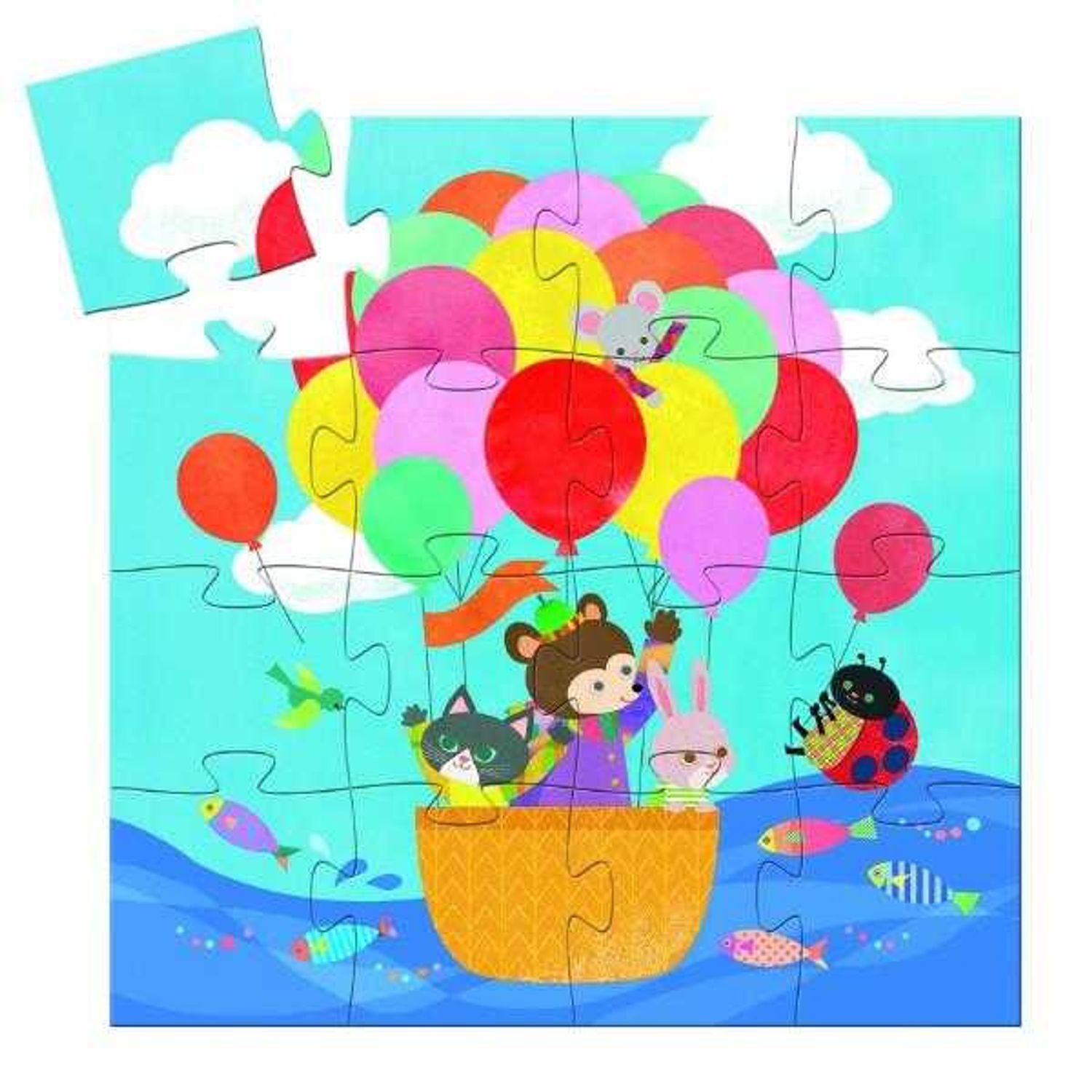 Puzzle Djeco - Balon fotografia produsului View 2 L