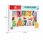 Puzzle din lemn - Numere si animalute fotografia produsului View 5 S