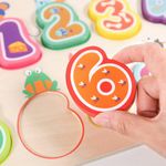 Puzzle din lemn - Numere si animalute fotografia produsului View 3 S