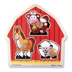 Puzzle lemn jumbo Ferma Melissa and Doug fotografia produsului View 4 S
