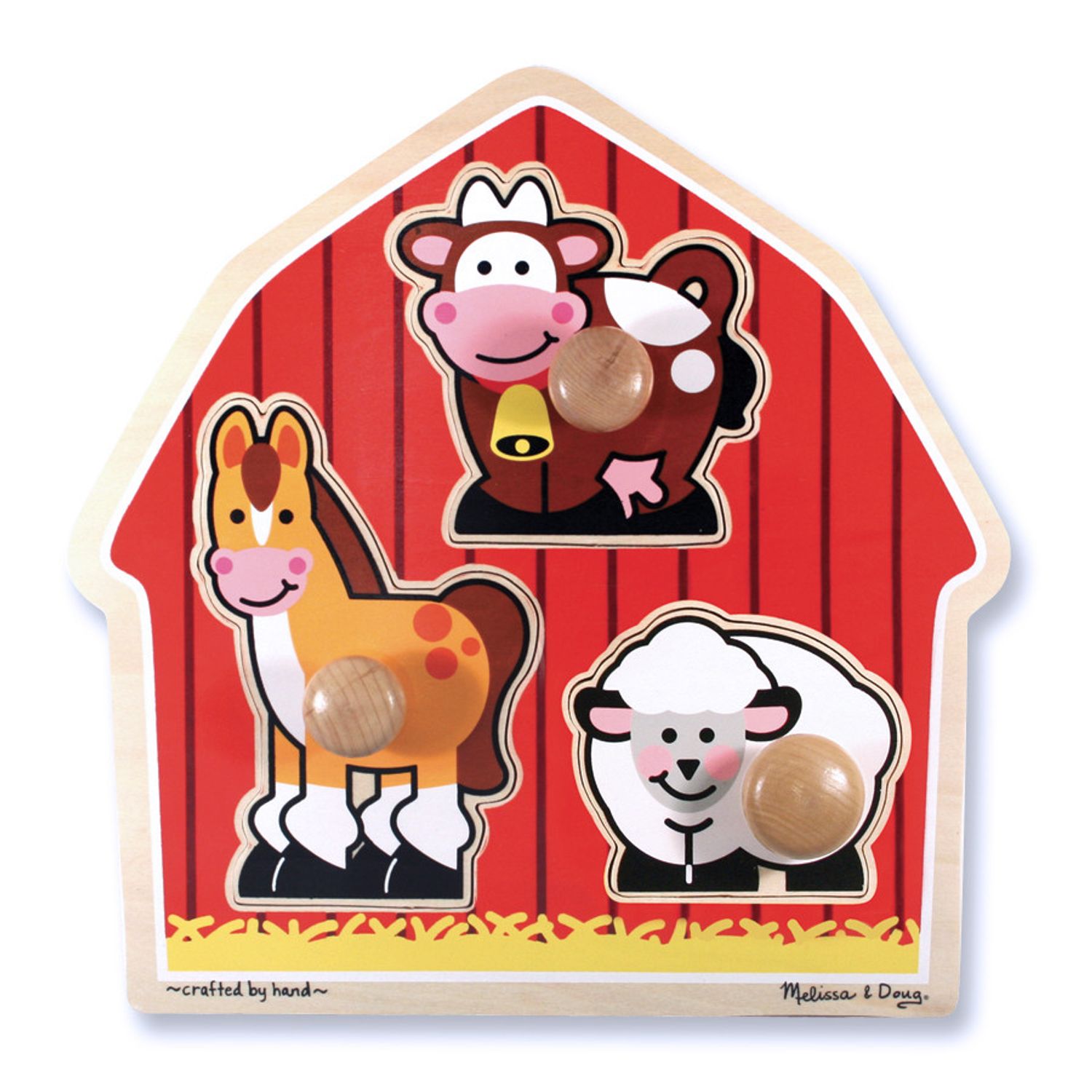Puzzle lemn jumbo Ferma Melissa and Doug fotografia produsului View 4 L