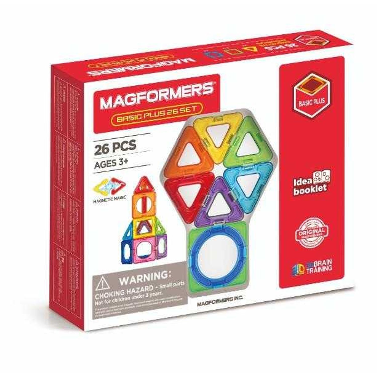 Set magnetic de construit- Magformers Basic Plus, 26 piese fotografia produsului