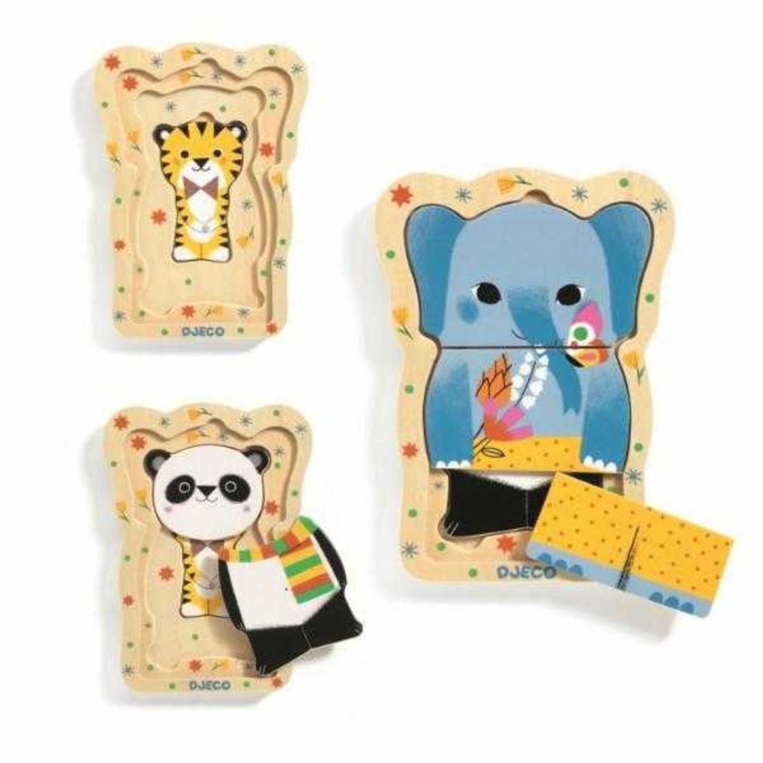 Puzzle straturi Djeco Lucky & co fotografia produsului