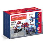 Set magnetic de construit- Magformers, masini de interventie fotografia produsului