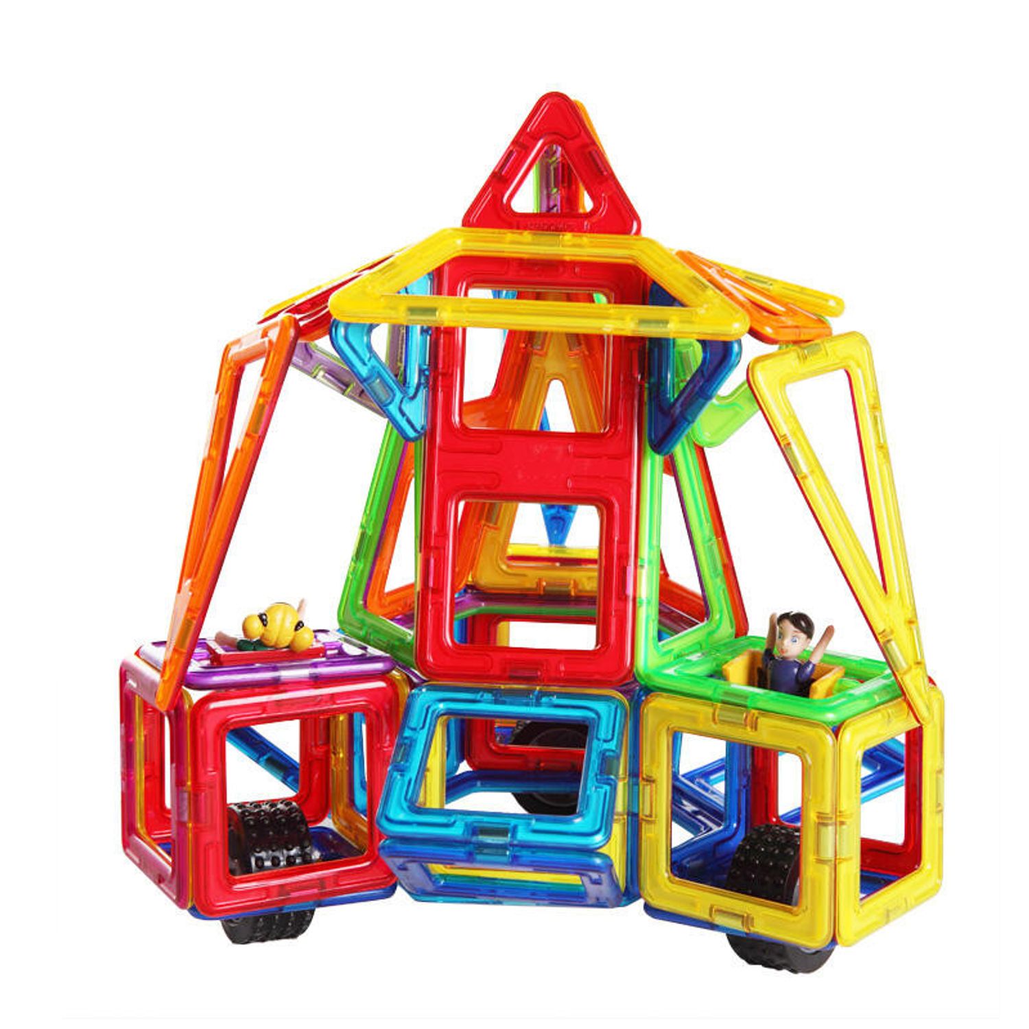 Joc de constructie magnetic - 112 piese fotografia produsului View 2 L