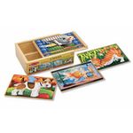 Set 4 puzzle lemn in cutie Animale de companie Melissa and Doug fotografia produsului View 2 S