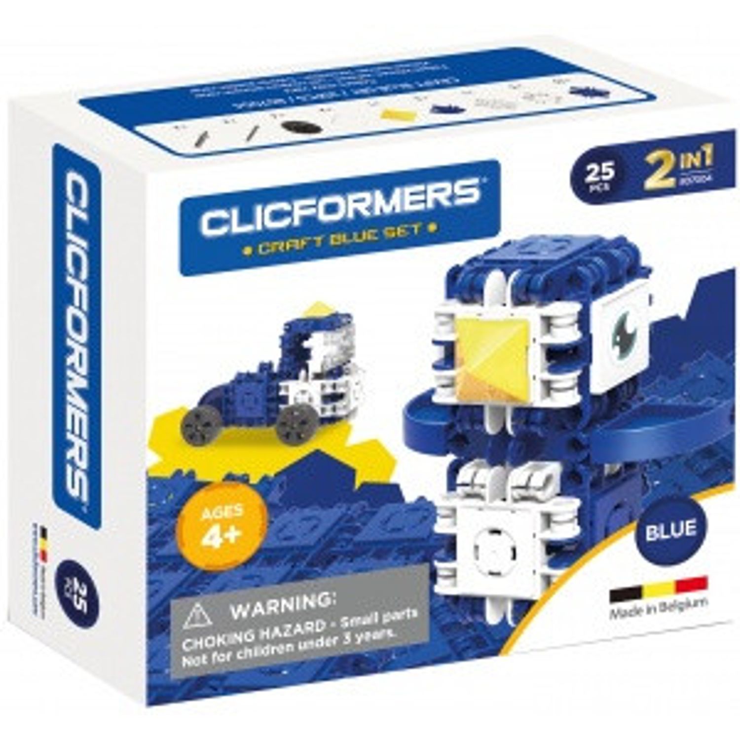 Set de construit Clicformers- Craft albastru, 25 de piese fotografia produsului