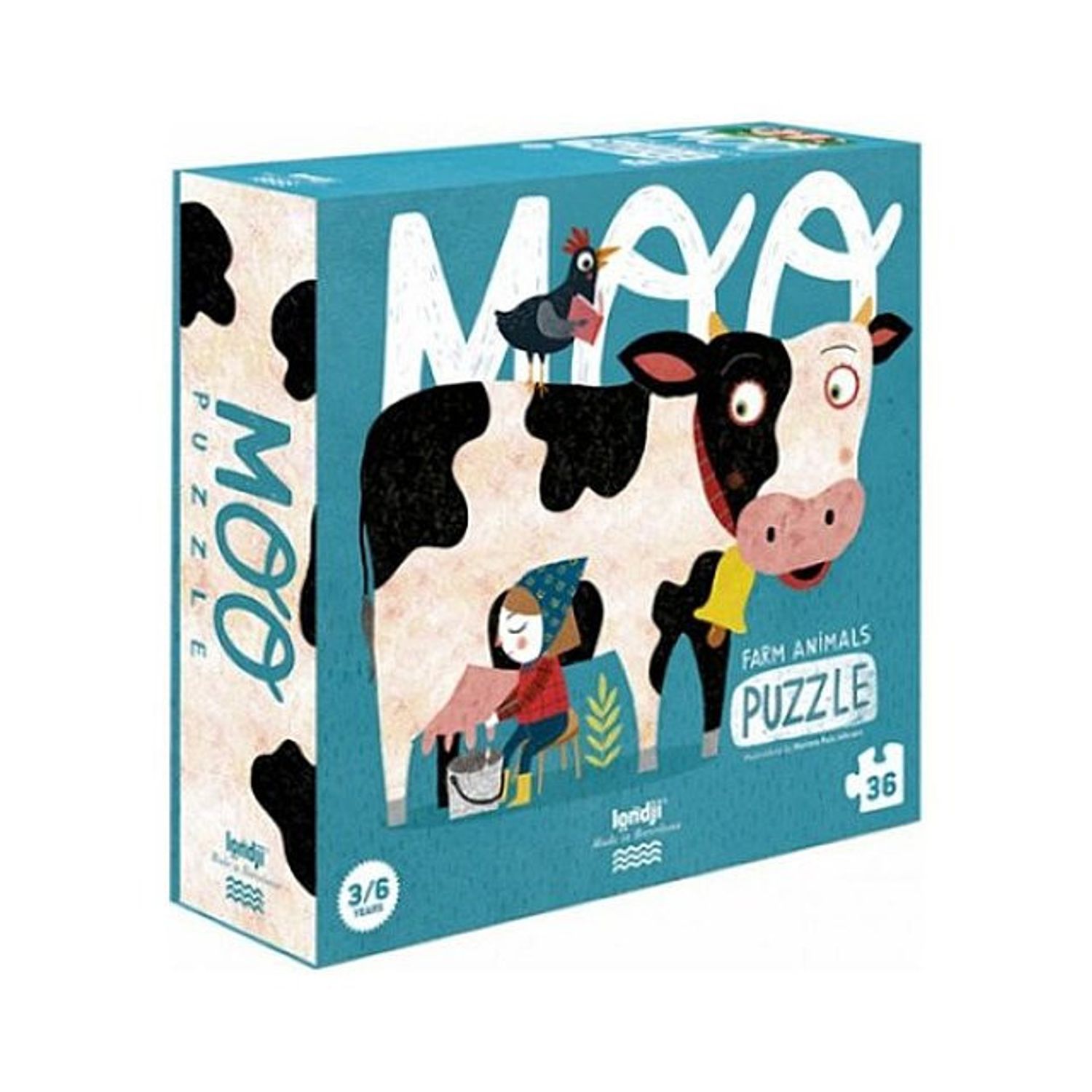 Puzzle Londji, Vacuta Moo fotografia produsului View 7 L