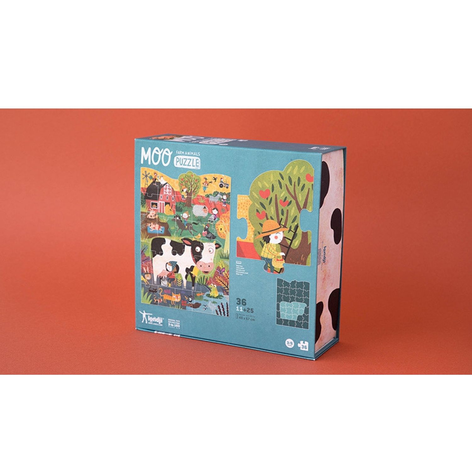 Puzzle Londji, Vacuta Moo fotografia produsului View 3 L