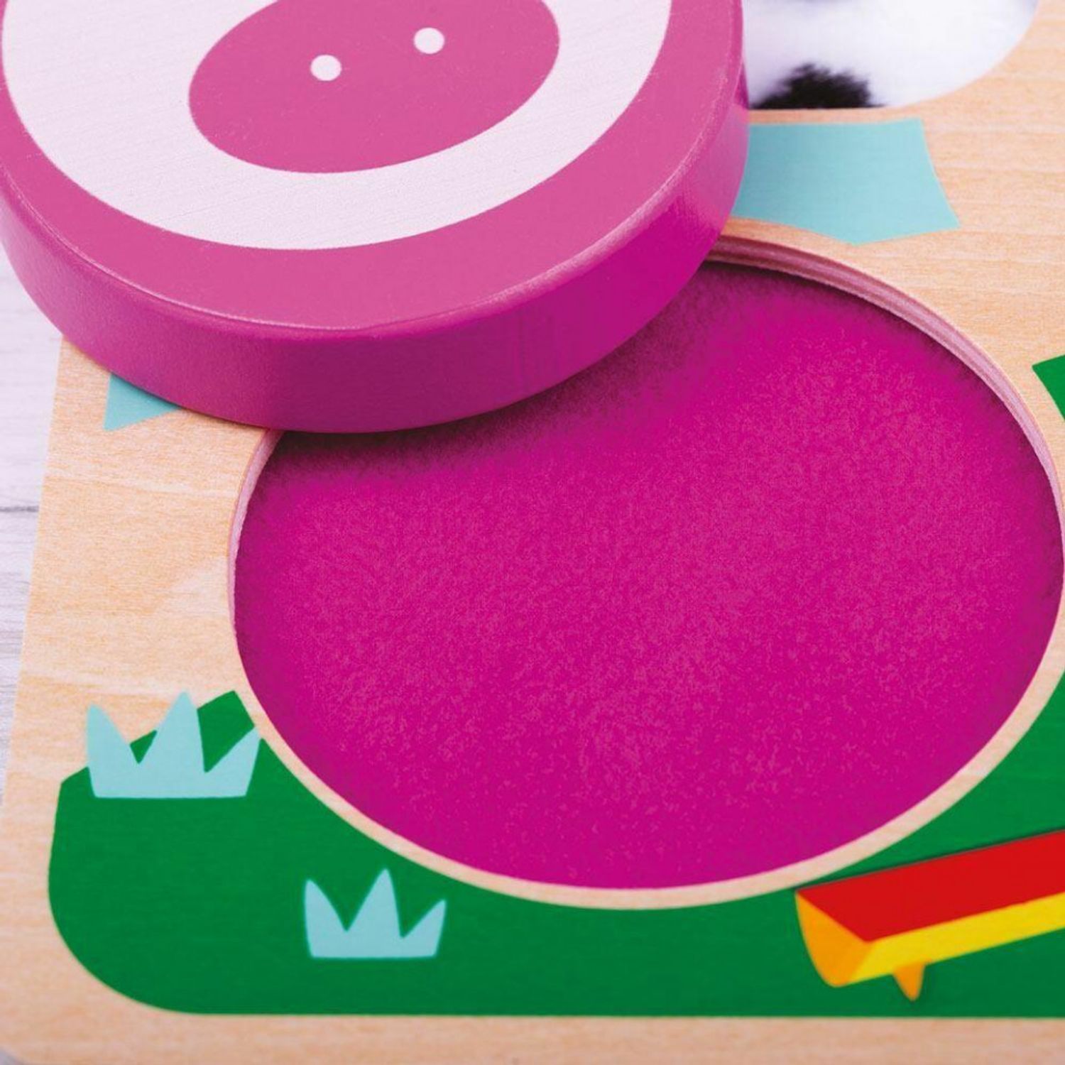 Puzzle senzorial din lemn - Ferma fotografia produsului
