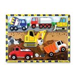 Puzzle lemn in relief Utilaje pentru constructii Melissa and Doug fotografia produsului