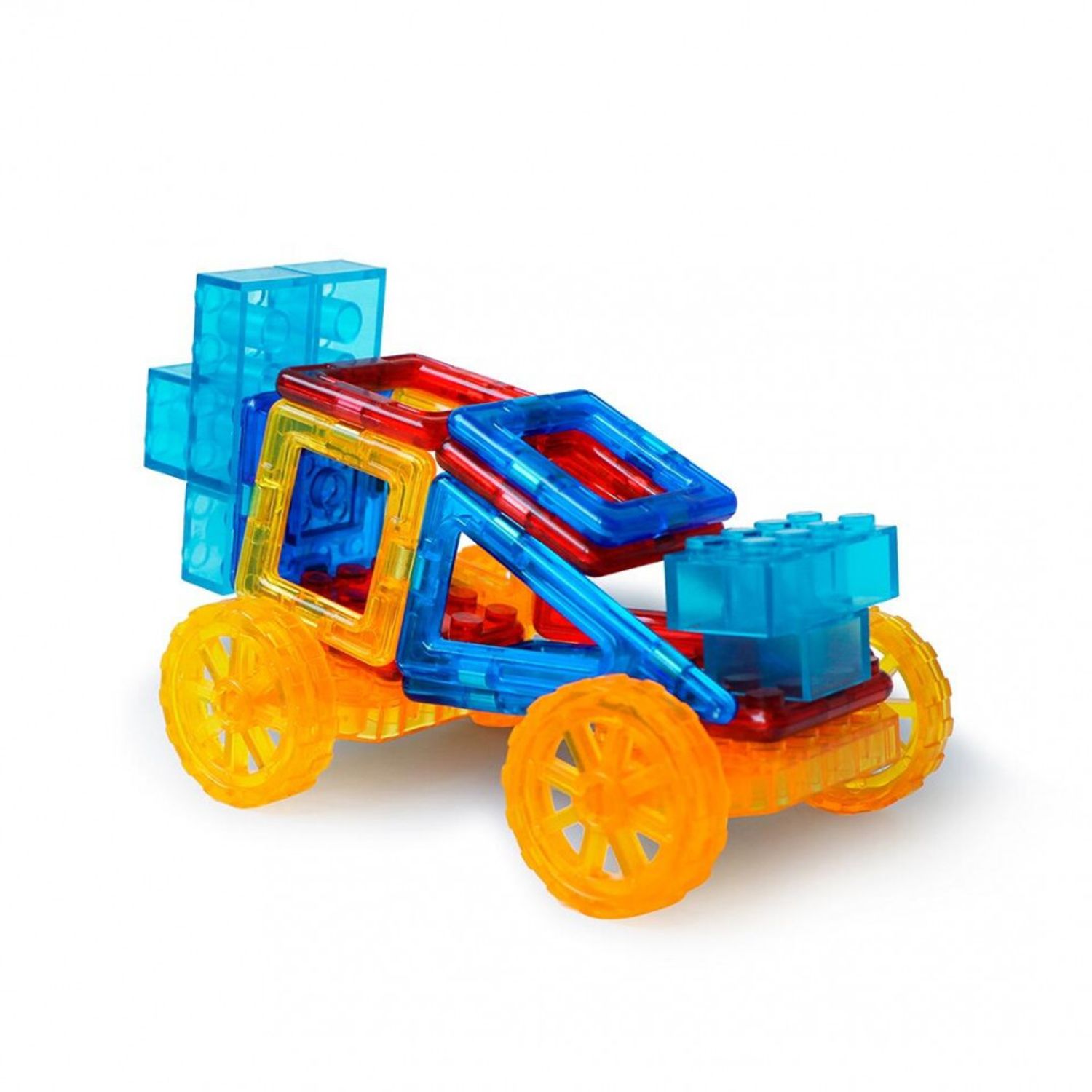 Joc de constructie magnetic - Masinuta si robotel fotografia produsului View 3 L