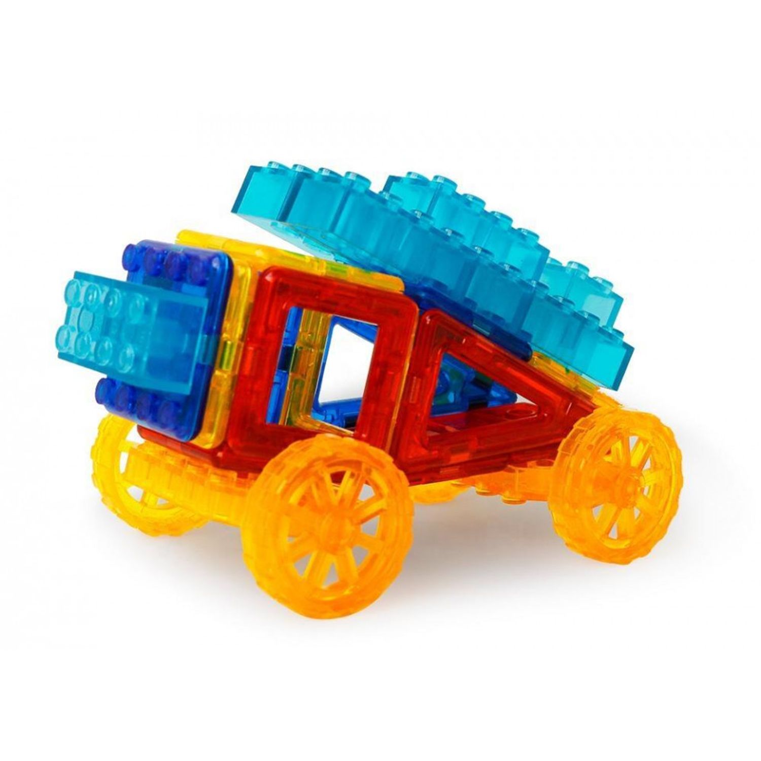 Joc de constructie magnetic - Masinuta si robotel fotografia produsului View 4 L
