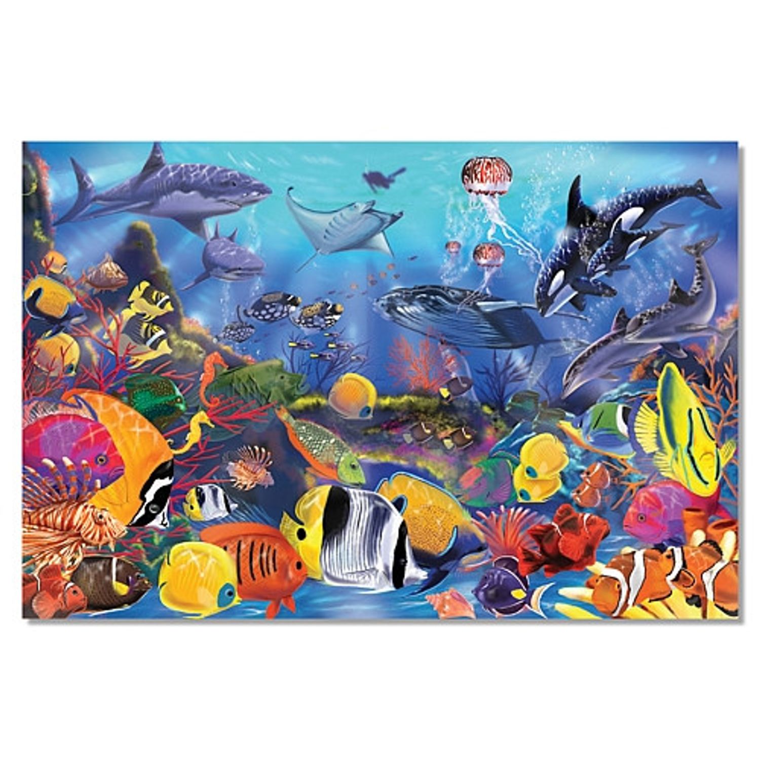 Puzzle de podea Viata subacvatica Melissa and Doug fotografia produsului