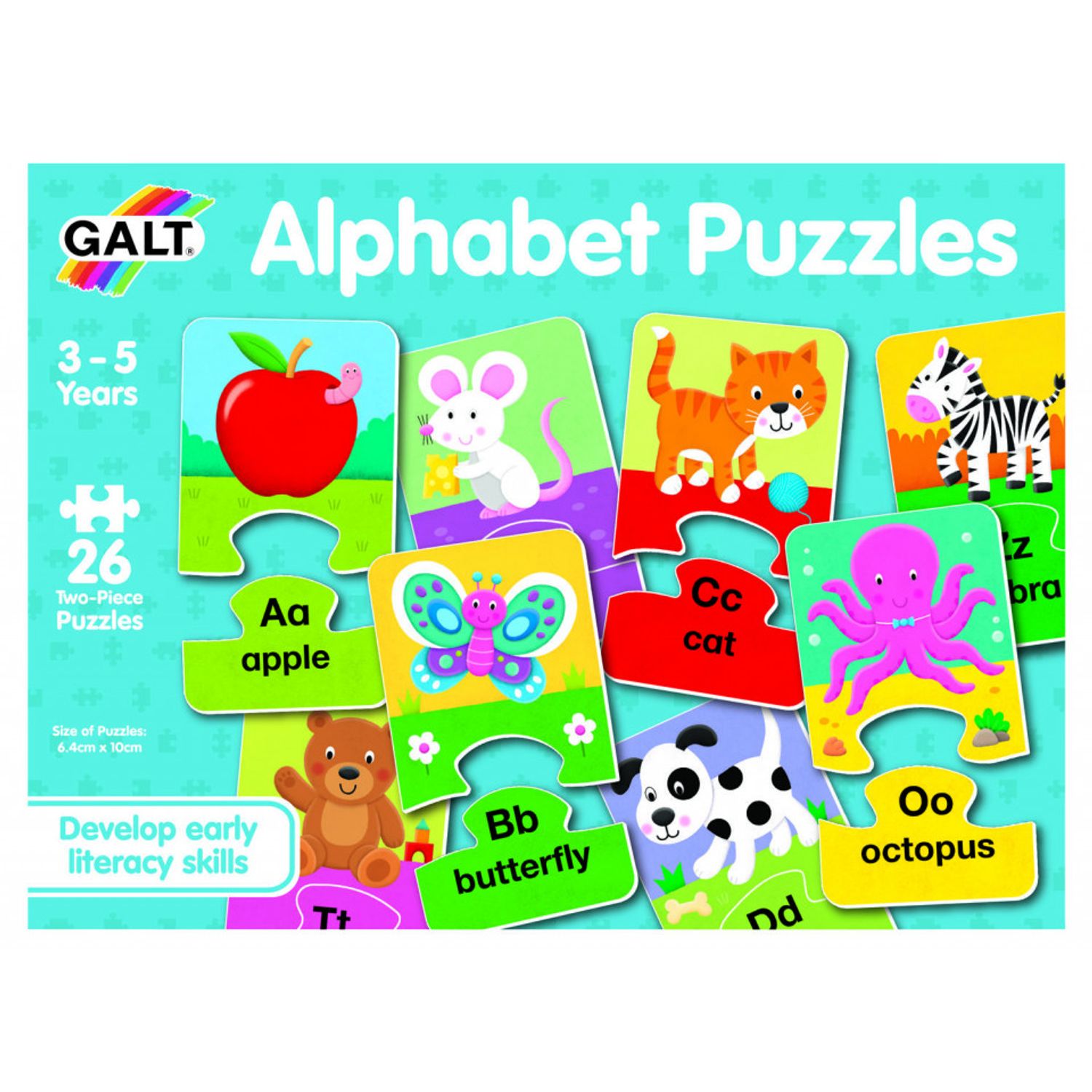 Set 26 de puzzle-uri Alfabet (2 piese) fotografia produsului View 3 L