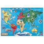 Puzzle de podea Harta Lumii World Map Melissa and Doug fotografia produsului