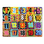 Melissa and Doug - Puzzle lemn in relief Numere de la 1 la 20 fotografia produsului View 2 S