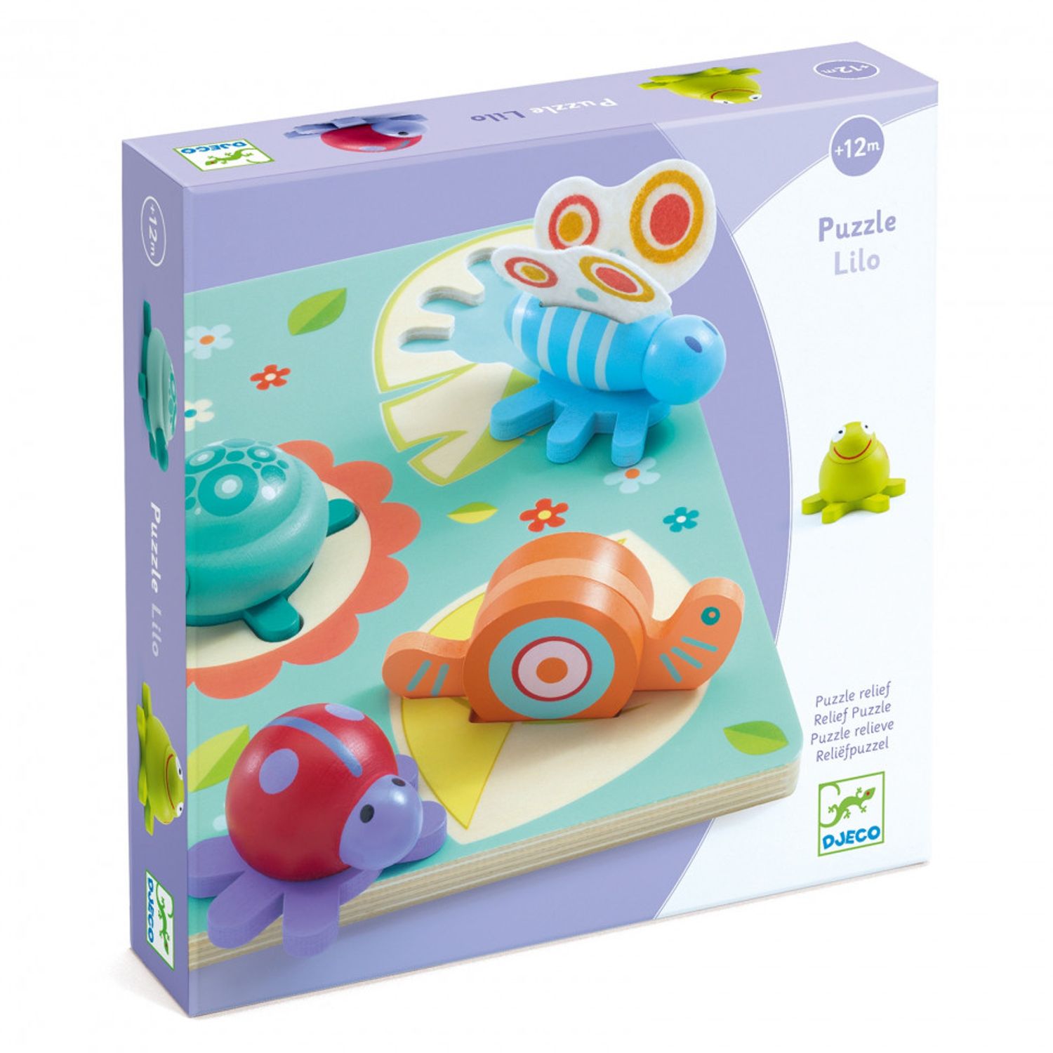 Puzzle Djeco relief Lilo Testoasa si prietenii fotografia produsului View 3 L