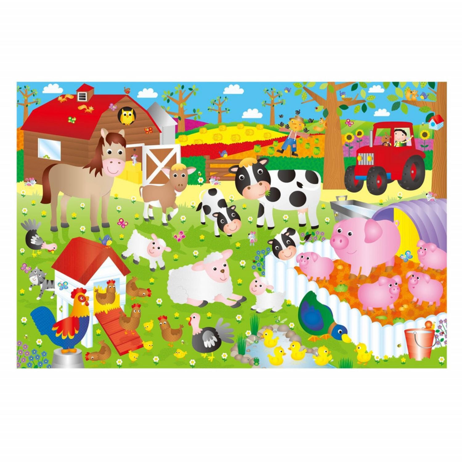 Puzzle Podea: Ferma (30 piese) fotografia produsului View 6 L